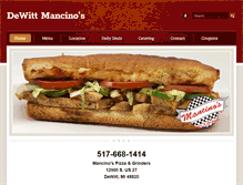 Tablet Screenshot of dewittmancinos.com